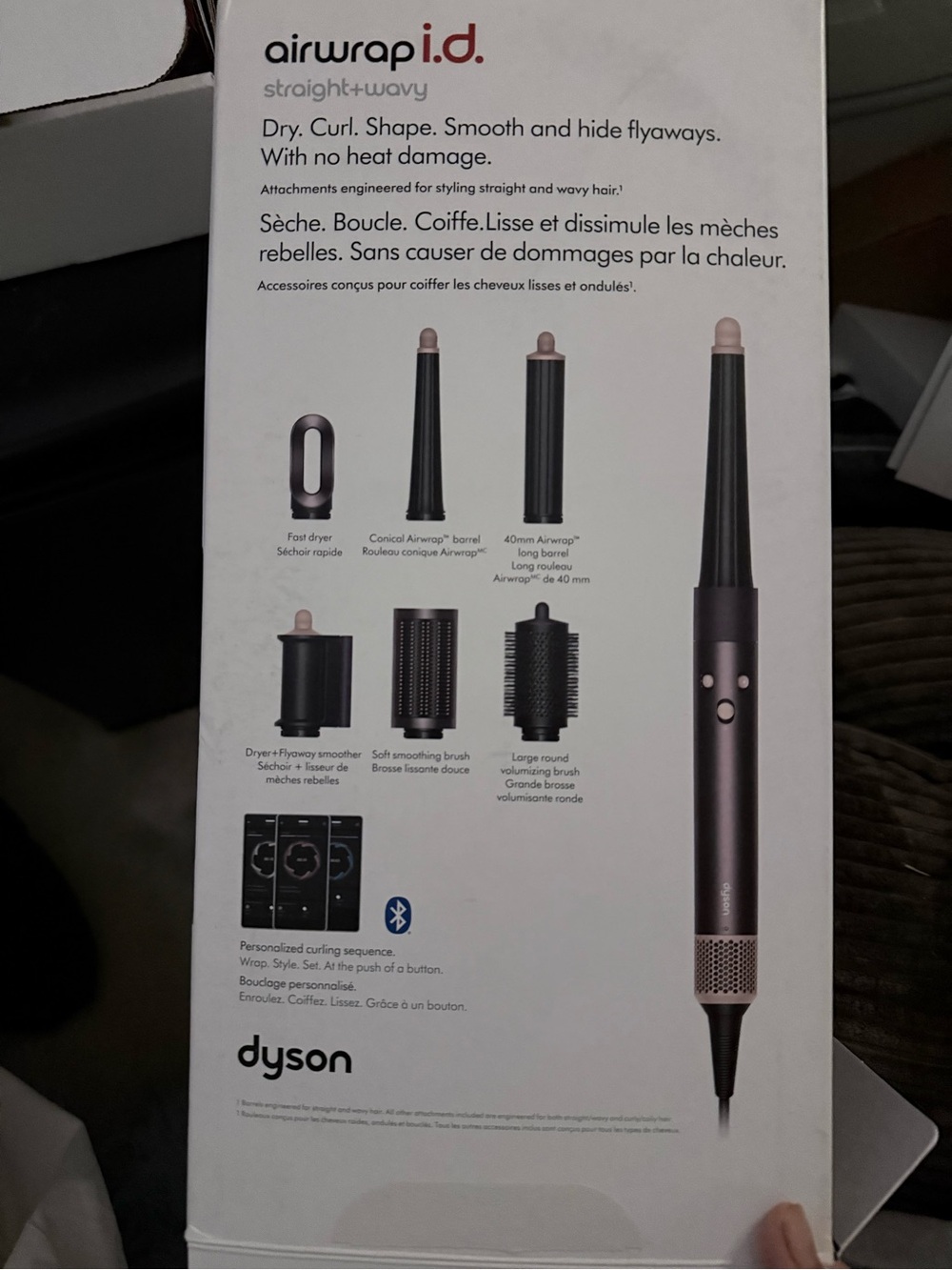 Dyson Airwrap i.d. Hair Styler — Nickel and Fuchsia Accents